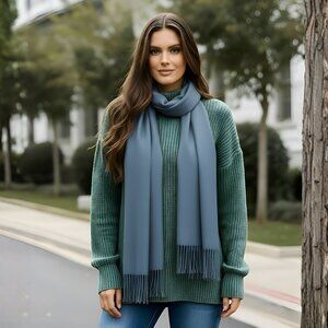 Oussum Soft Silk Viscose Shawl Scarf Stole Girls Scarves for Women's Day Gifts